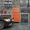 Orange Steel Tool Storage Cabinet with 5 Drawers, Detachable Design and Locking Wheels